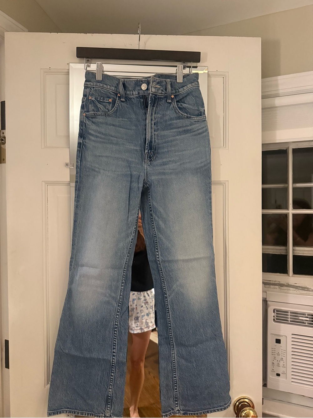 MOTHER Light Blue High-Rise Ankle Crop Jeans